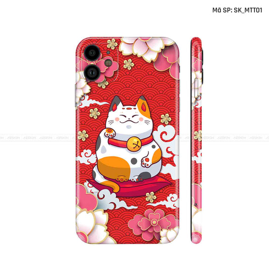 Dán Skin IPhone 11 Series Hình Mèo Thần Tài | D_MTT01