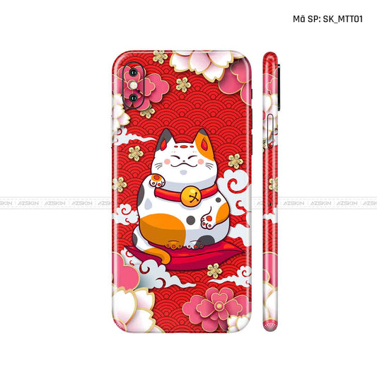 Dán Skin IPhone X Series Hình Mèo Thần Tài | D_MTT01