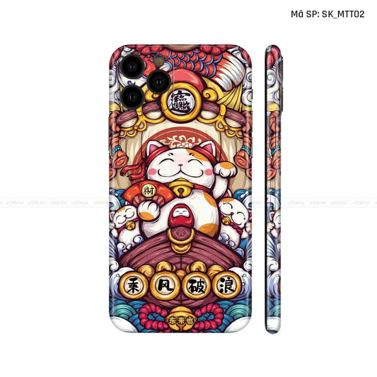 Dán Skin IPhone 11 Series Hình Mèo Thần Tài | D_MTT02