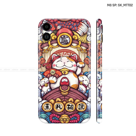 Dán Skin IPhone 11 Series Hình Mèo Thần Tài | D_MTT02