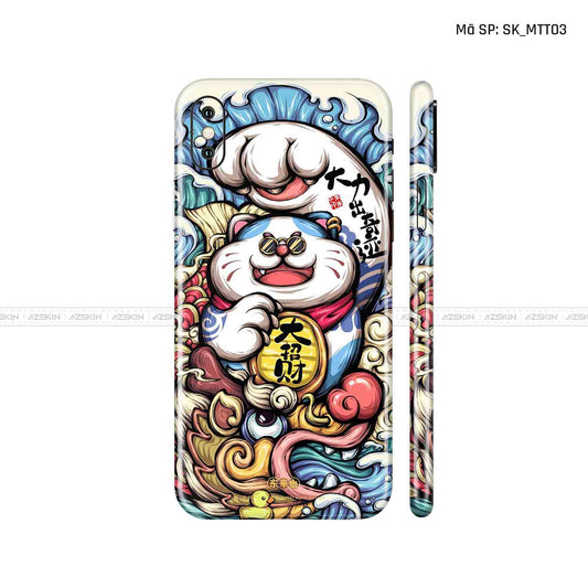 Dán Skin IPhone X Series Hình Mèo Thần Tài | D_MTT03