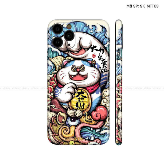 Dán Skin IPhone 11 Series Hình Mèo Thần Tài | D_MTT03