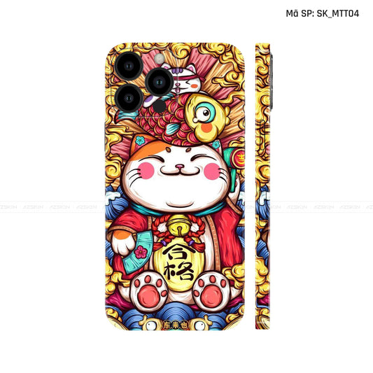 Dán Skin IPhone 14 Series Hình Mèo Thần Tài | D_MTT04