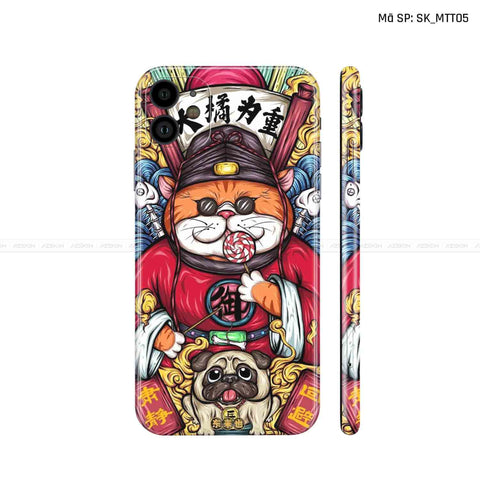 Dán Skin IPhone 11 Series Hình Mèo Thần Tài | D_MTT05