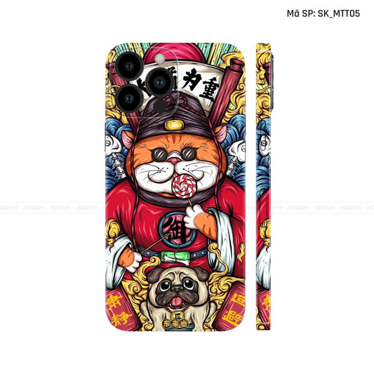 Dán Skin IPhone 14 Series Hình Mèo Thần Tài | D_MTT05