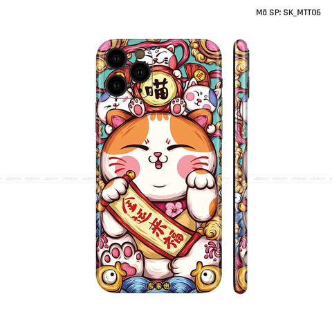 Dán Skin IPhone 11 Series Hình Mèo Thần Tài | D_MTT06