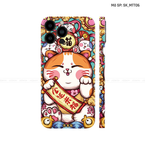 Dán Skin IPhone 13 Series Hình Mèo Thần Tài | SK_MTT06