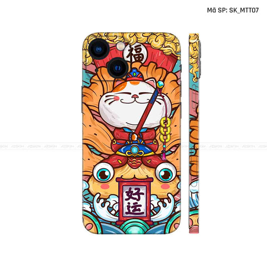 Dán Skin IPhone 14 Series Hình Mèo Thần Tài | D_MTT07