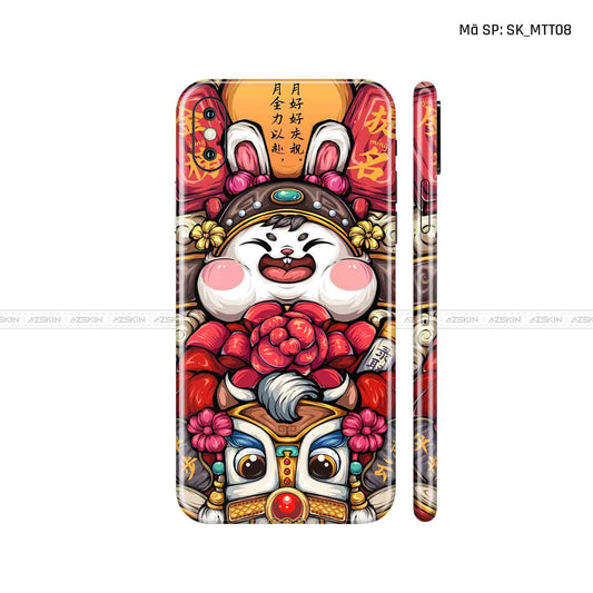 Dán Skin IPhone X Series Hình Mèo Thần Tài | D_MTT08
