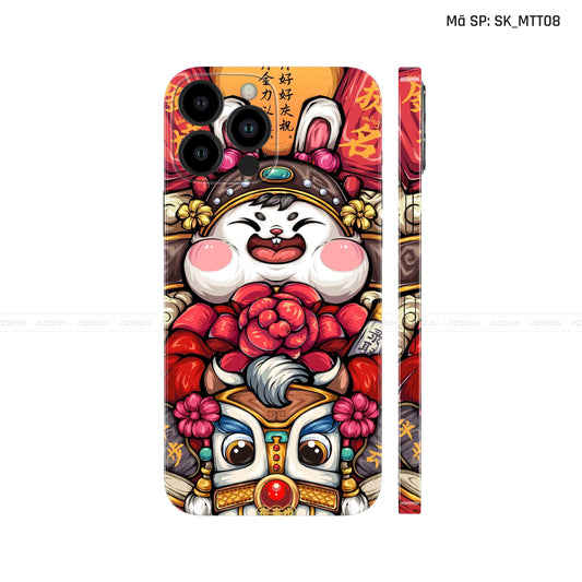 Dán Skin IPhone 14 Series Hình Mèo Thần Tài | D_MTT08