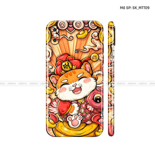 Dán Skin IPhone X Series Hình Mèo Thần Tài | D_MTT09