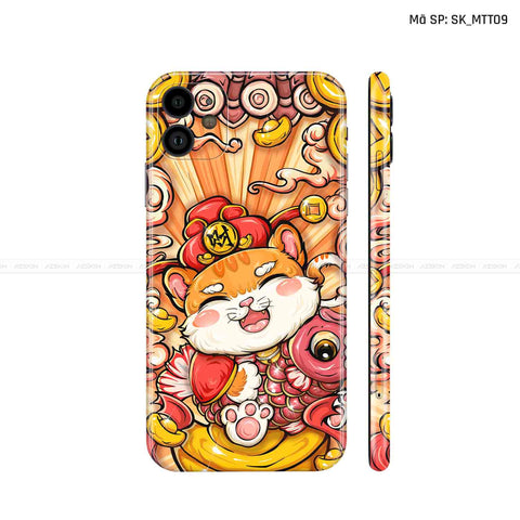 Dán Skin IPhone 11 Series Hình Mèo Thần Tài | D_MTT09