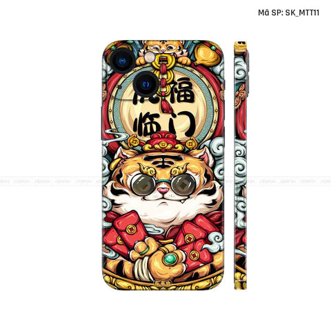Dán Skin IPhone 14 Series Hình Mèo Thần Tài | D_MTT11