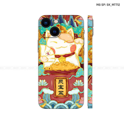 Dán Skin IPhone 14 Series Hình Mèo Thần Tài | D_MTT12