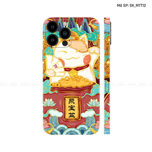 Dán Skin IPhone 14 Series Hình Mèo Thần Tài | D_MTT12