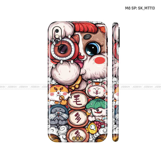 Dán Skin IPhone X Series Hình Mèo Thần Tài | D_MTT13