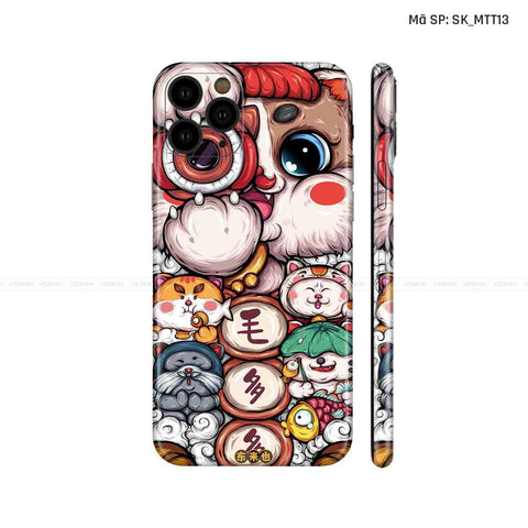 Dán Skin IPhone 11 Series Hình Mèo Thần Tài | D_MTT13