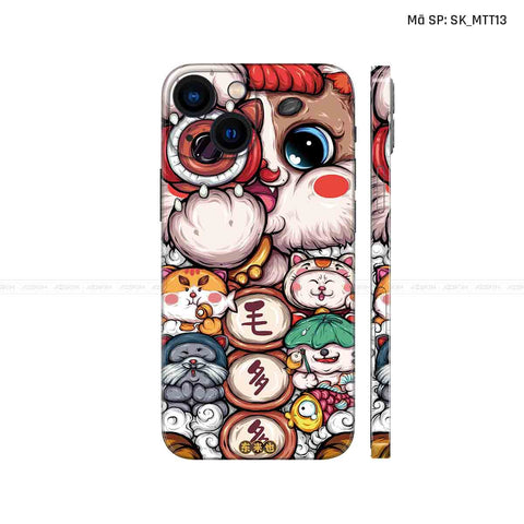 Dán Skin IPhone 14 Series Hình Mèo Thần Tài | D_MTT13