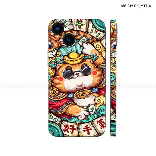 Dán Skin IPhone 14 Series Hình Mèo Thần Tài | D_MTT14
