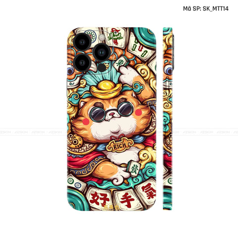 Dán Skin IPhone 12 Series Hình Mèo Thần Tài | SK_MTT14