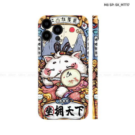 Dán Skin IPhone 14 Series Hình Mèo Thần Tài | D_MTT17
