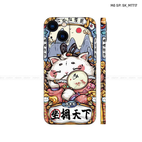 Dán Skin IPhone 13 Series Hình Mèo Thần Tài | SK_MTT17