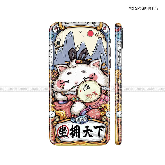 Dán Skin IPhone X Series Hình Mèo Thần Tài | D_MTT17