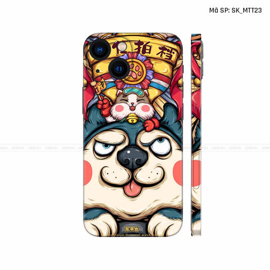 Dán Skin IPhone 14 Series Hình Mèo Thần Tài | D_MTT23