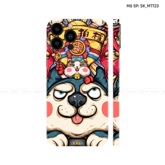 Dán Skin IPhone 14 Series Hình Mèo Thần Tài | D_MTT23