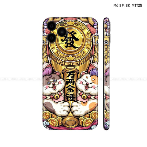 Dán Skin IPhone 11 Series Hình Mèo Thần Tài | D_MTT25