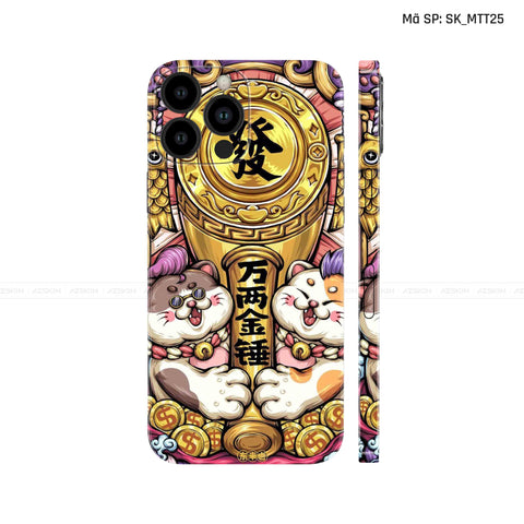 Dán Skin IPhone 12 Series Hình Mèo Thần Tài | SK_MTT25