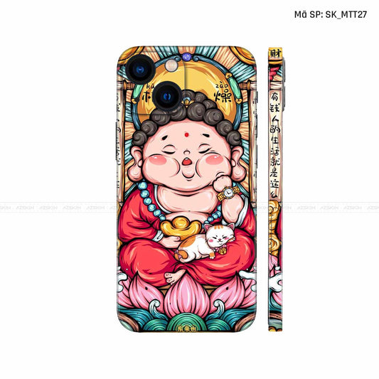 Dán Skin IPhone 14 Series Hình Mèo Thần Tài | D_MTT27