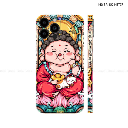 Dán Skin IPhone 12 Series Hình Mèo Thần Tài | SK_MTT27