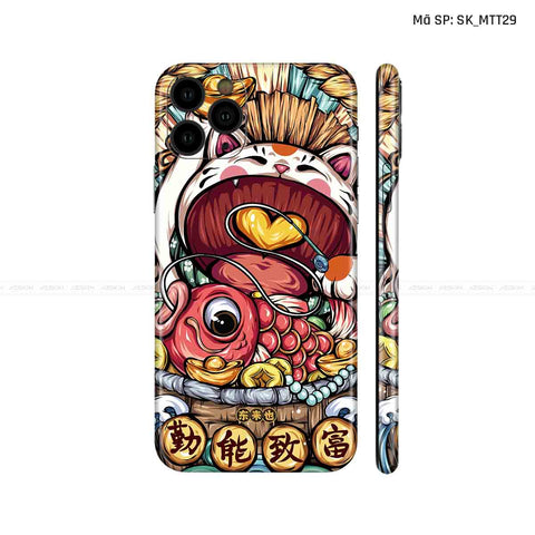 Dán Skin IPhone 11 Series Hình Mèo Thần Tài | D_MTT29