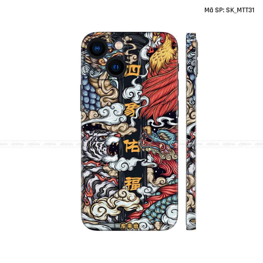 Dán Skin IPhone 14 Series Hình Mèo Thần Tài | D_MTT31