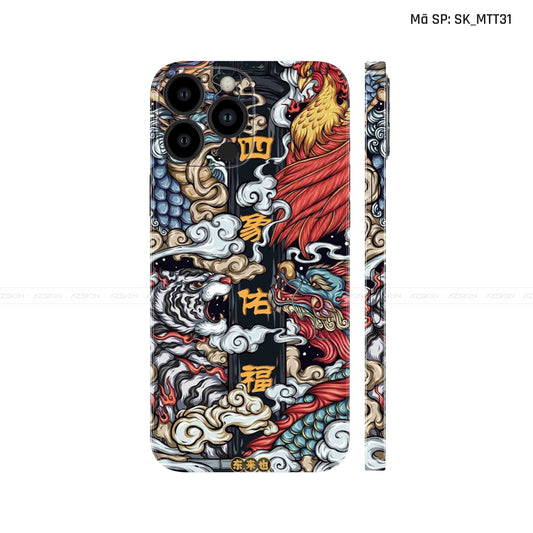 Dán Skin IPhone 12 Series Hình Mèo Thần Tài | SK_MTT31