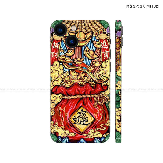 Dán Skin IPhone 14 Series Hình Mèo Thần Tài | D_MTT32