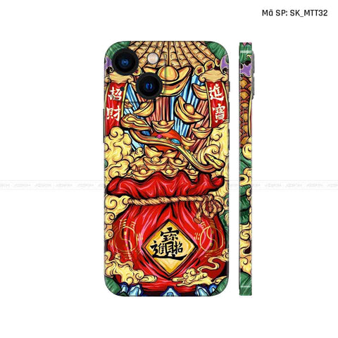 Dán Skin IPhone 13 Series Hình Mèo Thần Tài | SK_MTT32