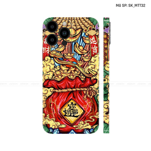 Dán Skin IPhone 13 Series Hình Mèo Thần Tài | SK_MTT32