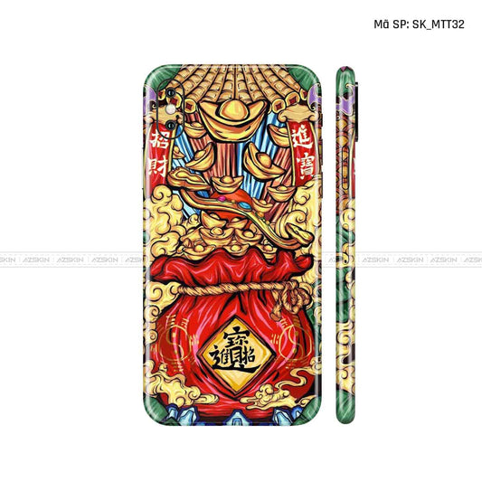 Dán Skin IPhone X Series Hình Mèo Thần Tài | D_MTT32