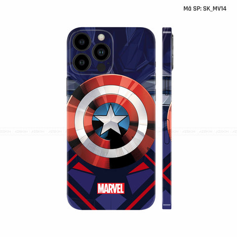 Dán Skin IPhone 12 Series Hình Captian American | SK_MV14