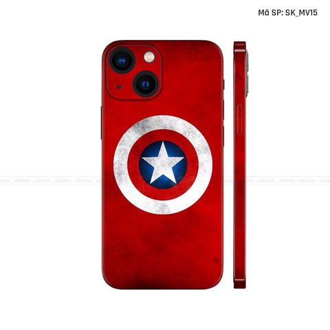 Dán Skin IPhone 13 Series Hình Captian American | SK_MV15