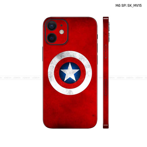 Dán Skin IPhone 12 Series Hình Captian American | SK_MV15