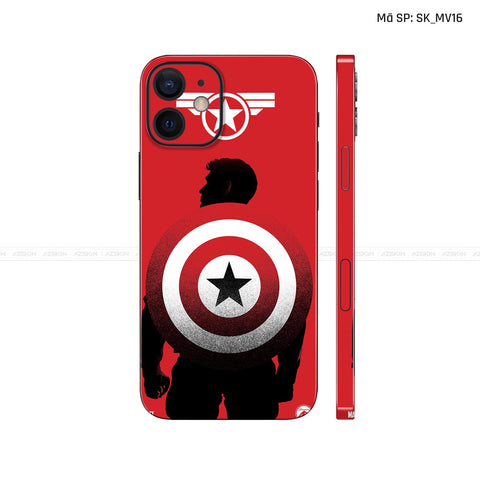 Dán Skin IPhone 12 Series Hình Captian American | SK_MV16