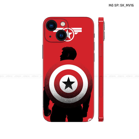 Dán Skin IPhone 13 Series Hình Captian American | SK_MV16