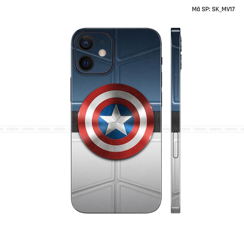 Dán Skin IPhone 12 Series Hình Captian American | SK_MV17