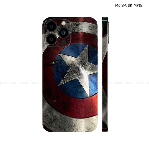 Dán Skin IPhone 13 Series Hình Captian American | SK_MV18