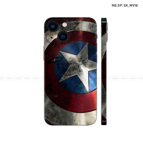 Dán Skin IPhone 13 Series Hình Captian American | SK_MV18