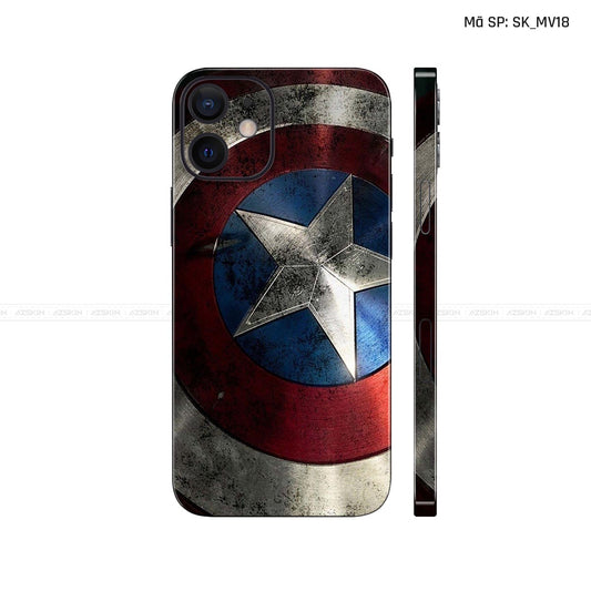 Dán Skin IPhone 12 Series Hình Captian American | SK_MV18