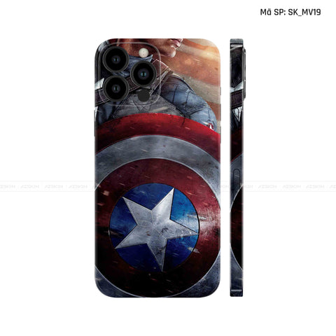 Dán Skin IPhone 12 Series Hình Captian American | SK_MV19